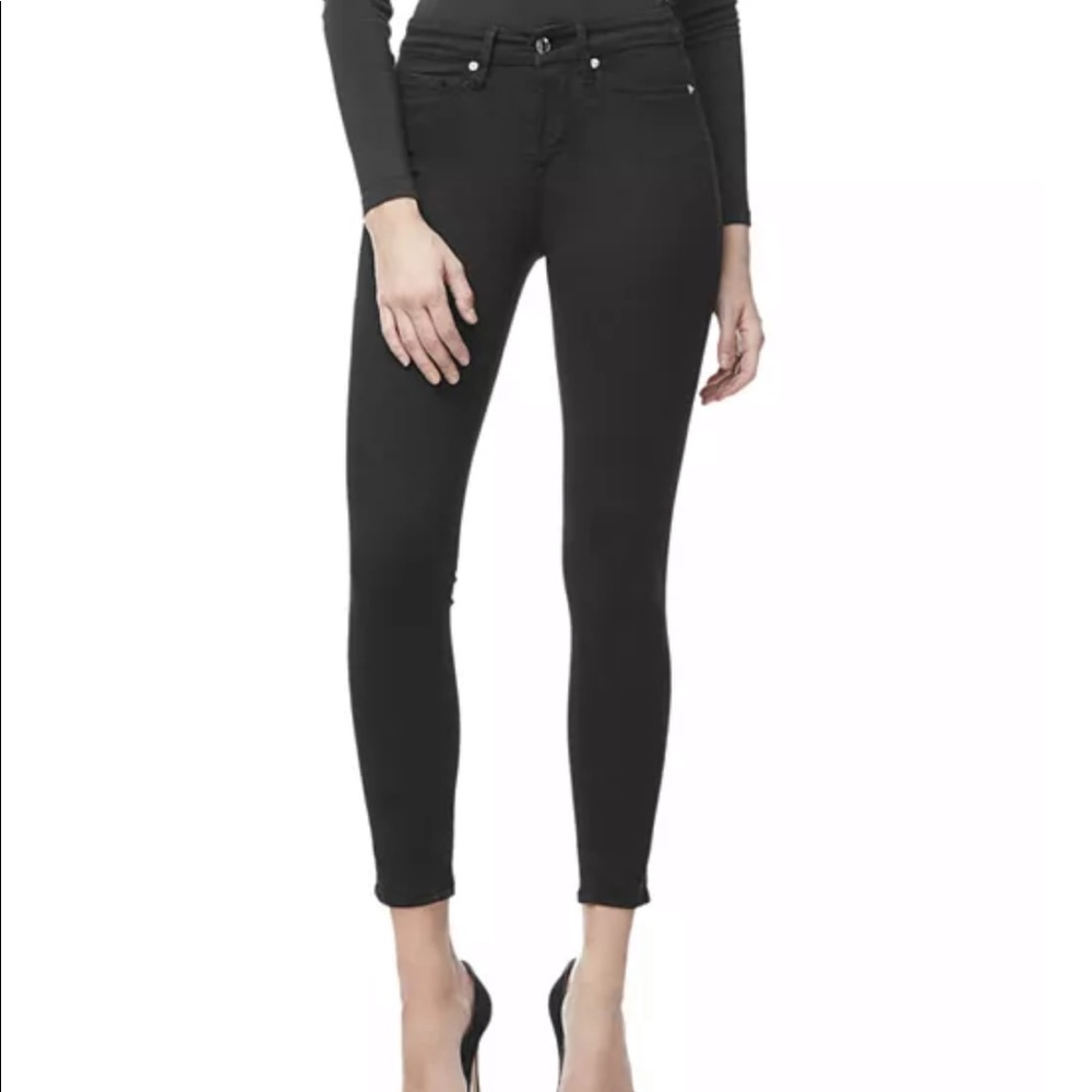 Brand new good American good legs crop jeans black size 6
